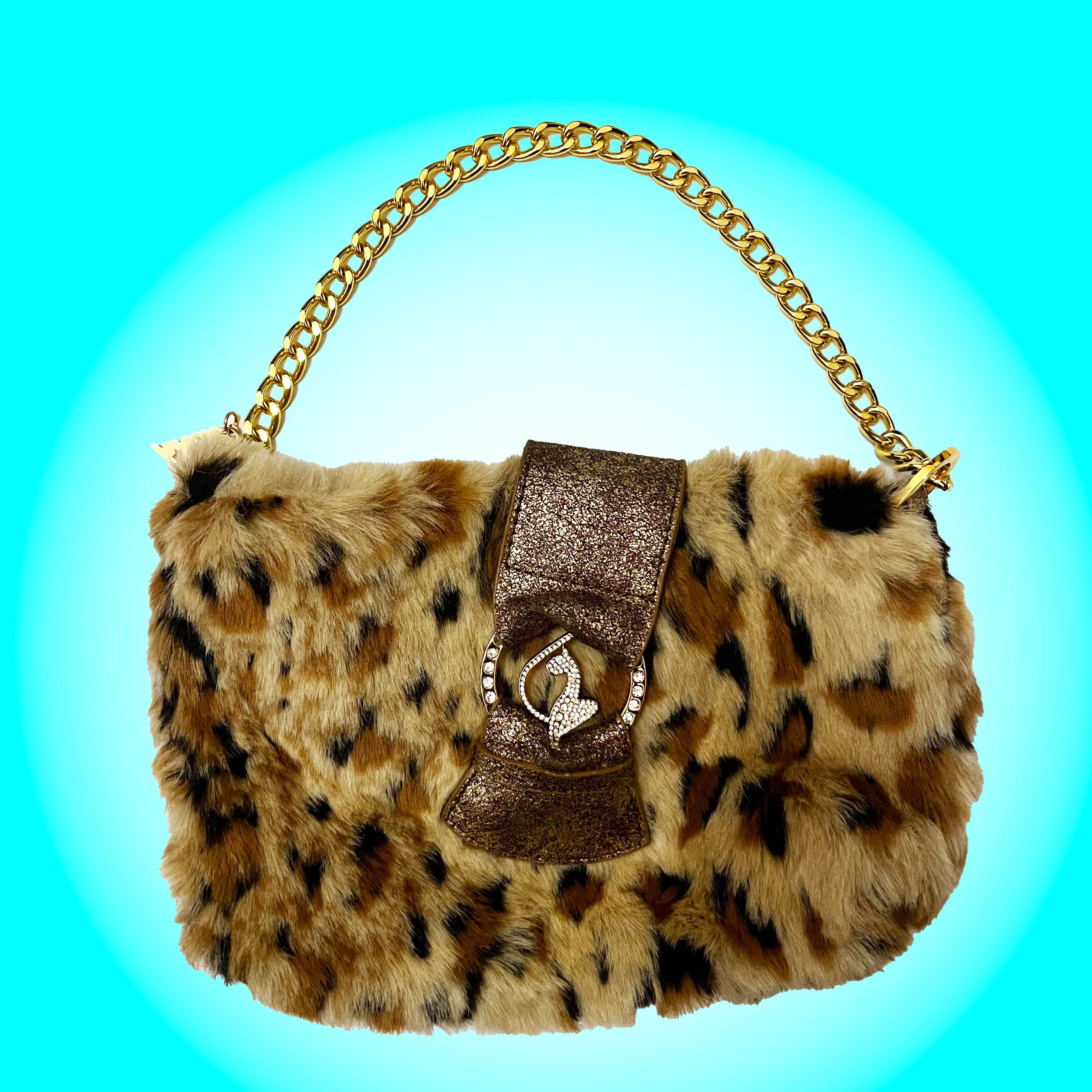 GANNI Knotted leopard-print shell shoulder bag | THE OUTNET